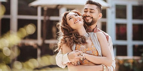 Actor Gauahar Khan (L) and dancer Zaid Darbar. (Photo| Instagram/ @gauaharkhan)