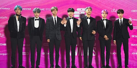 Korean pop band BTS (Photo| AFP)