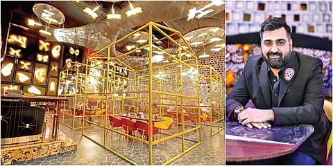 Interiors of the restaurant (L) and Priyank Sukhija. (Photo|EPS)
