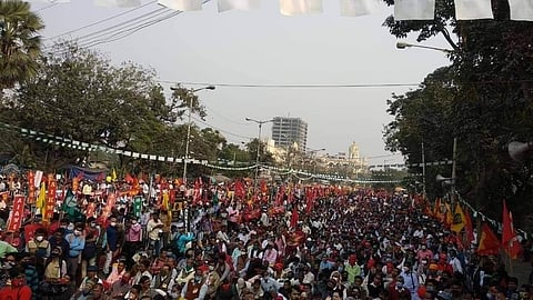 A CPM rally in Kolkata. (Photo| Twitter/ @salimdotcomrade)