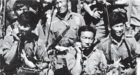 Members of the Special Frontier Force, including soldiers from Tibet, during the 1971 India-Pakistan War, in this dated photograph. (File Photo)