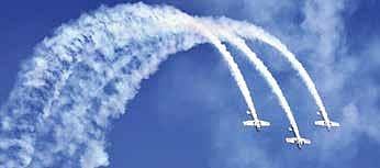 The Yakovlevs aerobatic team rehearses during Aero India 2019. (File Photo | EPS)