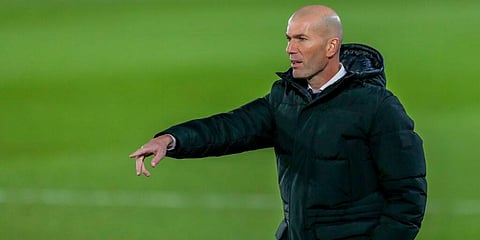 Real Madrid gaffer Zinedine Zidane (Photo | AP)