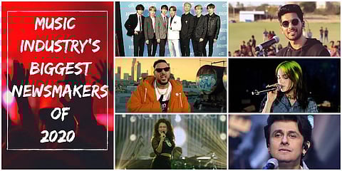 From plagiarism controversy to Grammy snubs to glorious wins and big records, and from weddings to publicity stunts the Indian as well international music industries saw several incidents that grabbed eyeballs in 2020. Here's a rewind.