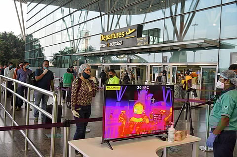 Passengers at the Kempegowda International Airport (File photo| Meghana Sastry, EPS)