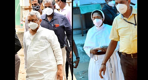 Fr Thomas Kottoor (L) and Sr Sephy were found guilty by the special CBI Court in Thiruvananthapuram. (Photo| Vincent Pulickal, EPS)