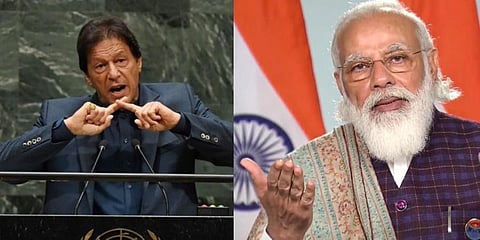 Pakistan Prime Minister Imran Khan (left) and India PM Narendra Modi (Photos | AFP and PTI)