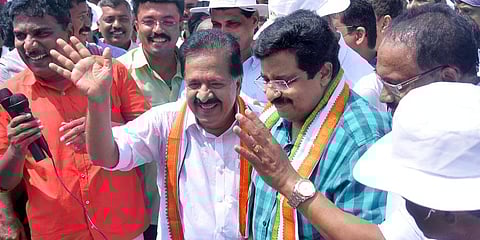 Leader of the Opposition Ramesh Chennithala and Deputy Leader of Opposition MK Muneer. (File Photo | Vincent Pulickal, EPS)