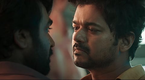 Vijay Sethupati in a face off with Vijay in the film 'Master'. (Photo | YouTube Screengrab)