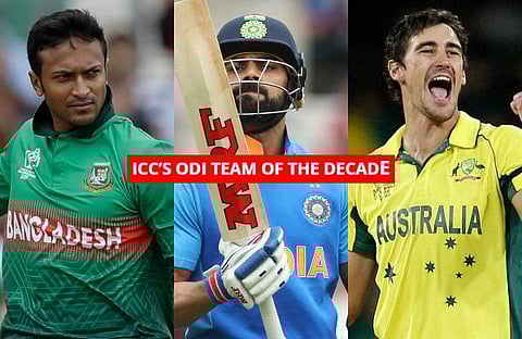 The International Cricket Council on Sunday announced the ODI Team of the Decade. Check out the cricketers who made it to the list. (Photo | PTI)