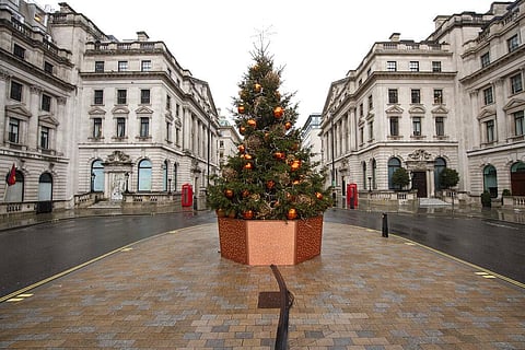 A quiet Lower Regent Street, in London on Monday Dec. 21, 2020. (Photo | AP)