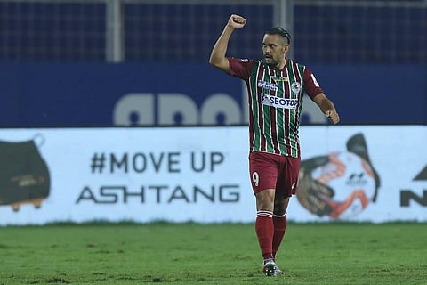 ATK Mohun Bagan's David Williams will be high on confidence after scoring his first goal of this ISL season in their last game, in match 42 of Hero ISL 7 at the GMC Stadium, Bambolim. (ISL)