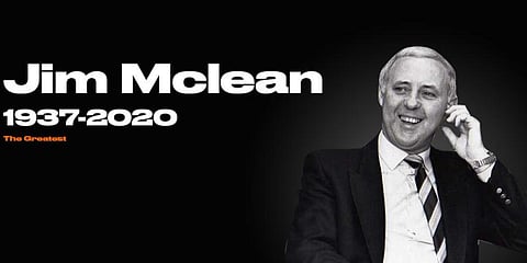 Former Dundee United manager Jim McLean (Photo | Dundee United Twitter)