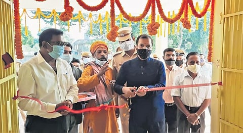 DG of Prisons Santosh Upadhyay inaugurating the psychiatric hospital inside Choudwar Circle Jail in Cuttack | Express