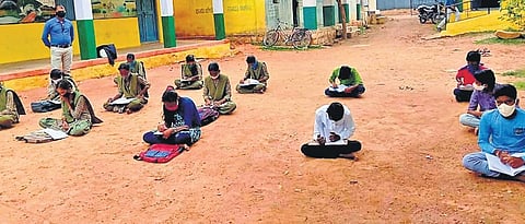 File photo of Vidyagama session in progress at a school in Ballari district | Express