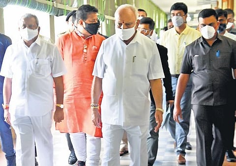 While Chief Minister BS Yediyurappa is pushing for cabinet expansion, party higher-ups are yet to give him the green light | Express