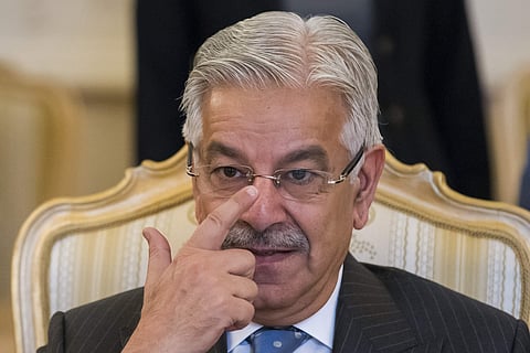 Former Pakistan Minister for Foreign Affairs Khawaja Muhammad Asif (File | AP)