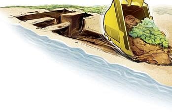 Mining mafia build a road to loot Thakurani