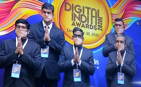 Bihar government officials at the Digital India Awards 2020.