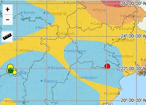 The low-intensity earthquake occurred at 2:13 am and the tremors were recorded at a depth of 63 km at latitude 22.14 and longitude 86.05.