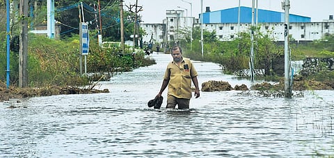 A scene from Jawahar Nagar near Semmancheri in Chennai on Thursday | Ashwin Prasath