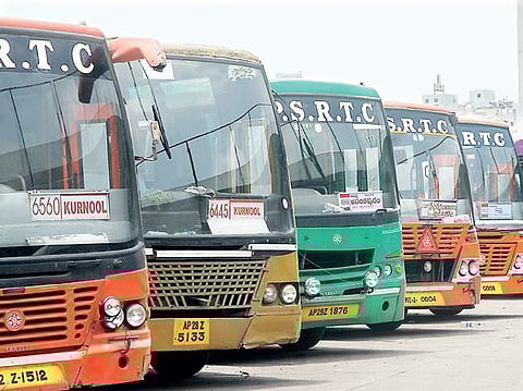 Image of APSRTC buses used for representational purpose (File Photo)