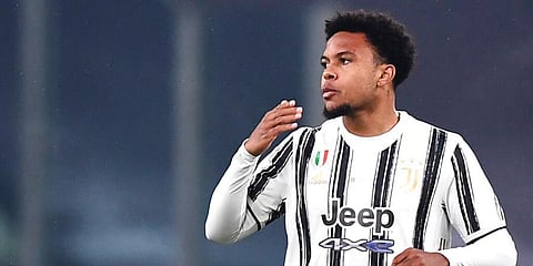Juventus' Weston McKennie celebrates after scoring his side's opening goal during the Serie A match against Torino. (Photo | AP)