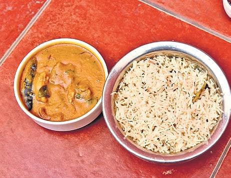 BAGARA RICE WITH MUTTON: Telangana Spice Kitchen