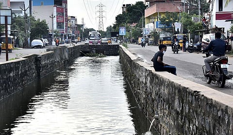 An open canal near 80 Feet Road, near Madhavaram in Chennai. (Photo | P Jawahar, EPS)