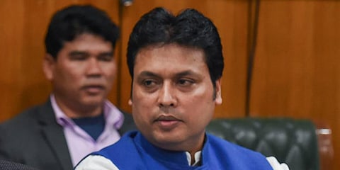 Tripura CM Biplab Kumar Deb (Photo | PTI)