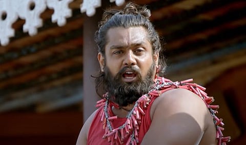 Actor Dhruva Sarja in a still from 'Pogaru' release. (Photo | YouTube screengrab)