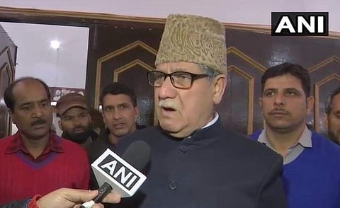 National Conference leader Mohammad Akbar Lone. (Photo | ANI)