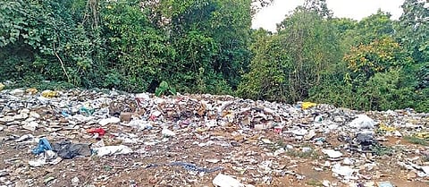 With increased number of devotees visiting pilgrimage centres,  waste segregation has become a big challenge for Bhagamandala GP I Express