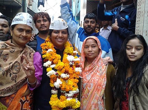 Sitting MLA Rakhi Birla retained Mangolpuri constituency by a margin of over 30,116 votes by defeating BJP's Karam Singh Karma. (Photo | EPS)