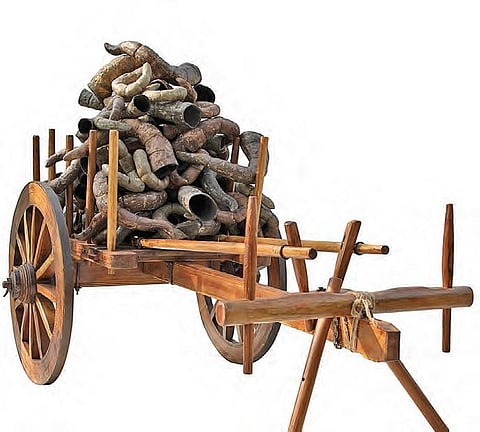 Art exhibition: Sayam Bharath Yadav address world issues through rural settings of his village