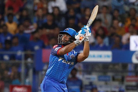 Delhi Capitals batsman Rishabh Pant bats against Mumbai Indians. (File Photo | AP)