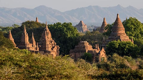 Pagodas in Bagan, Myanmar's best-known tourist hotspot. (Photo| AFP)