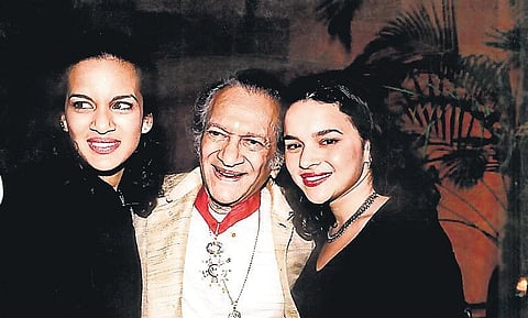 Anoushka, the late Pandit Ravi Shankar and Norah Jones