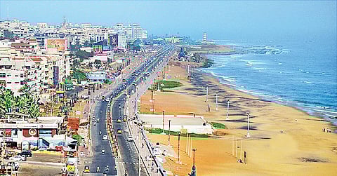 Aerial view of Visakhapatnam. (File photo| EPS)