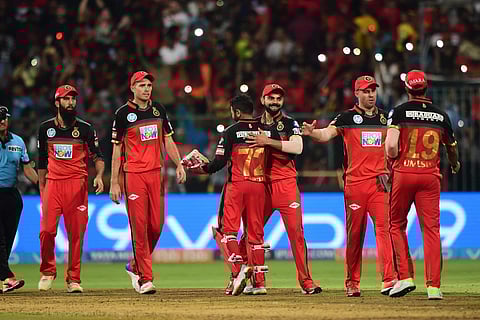Royal Challengers Bangalore players. | PTI