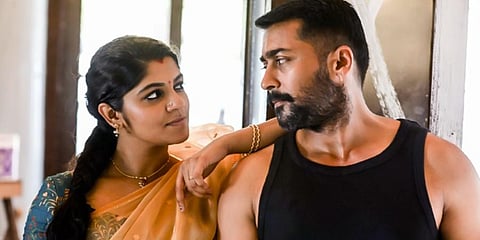A still from Suriya-starrer 'Soorarai Pottru'.