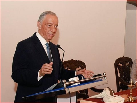Portugal President Marcelo Rebelo de Sousa (Photo | Twitte r@DrPramodPSawant)