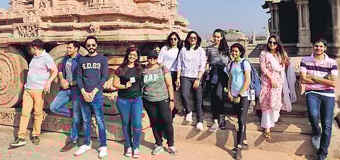 Indian shooters during their recent visit to Hampi in Karnataka (Twitter Photo)
