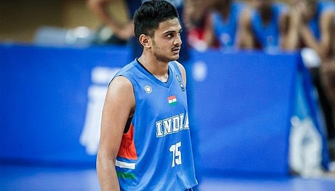 Indian basketball player Princepal Singh.