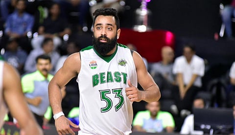 Vishesh Bhriguvanshi will lead India in the Asia Cup basketball 2021 qualifiers. (Photo | Twitter @BengaluruBeast)