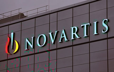 Swiss drugmaker Novartis' logo is seen at the company's plant in the northern Swiss town of Stein, Switzerland  (File Photo | Reuters)