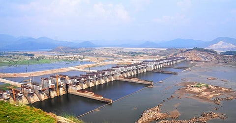 A view of Polavaram project in West Godavari district. (Photo | Express)