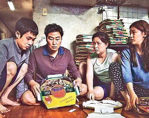 A still from Korean film Parasite.