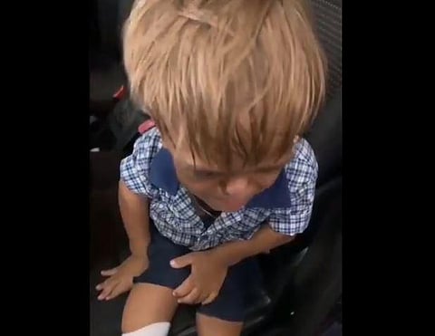 The 9-year-old boy, who wanted 'someone to murder him' after being bullied in school for dwarfism. ( Video Screengrab)