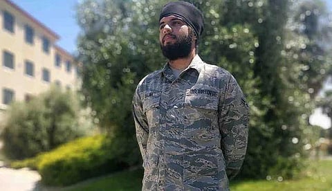 Airman HarpreetindeSingh Bajwa (Photo | aclu.org)